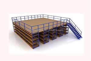 Plate-forme mezzanine en acier robuste à 2 ou 3 niveaux Système de rayonnage stable et élevé pour entrepôt Solution de stockage agrandie - Product Image 5
