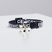Usine chat collier lettre couleur mignon chat cou chaton animal cloche astronaute collier accessoires de plein air produits fournitures