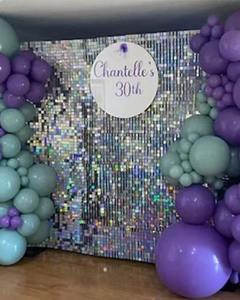 Mermaid Jungle Safari Wild ONE cumpleaños Baby shower fiesta telón de fondo globo arco <span class=keywords><strong>kit</strong></span> con confeti placa de pared lentejuelas tablero Decoración - Product Image 3