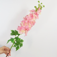 Fleurs artificielles Rosan Modèle 047 Delphinium à toucher réel, avec lumière LED, étanches, écologiques, pour intérieur/extérieur, décorations durables