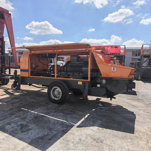 Nueva Bomba de Hormigón Móvil de 30-60cbm/hr para 2025, Bomba de Hormigón con Remolque, Diésel, con Tubería, Mezcladora y Máquina de Bombeo de Hormigón - Product Image 3