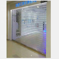Volets roulants transparents pour devanture de magasin à Guangzhou, électriques et manuels
