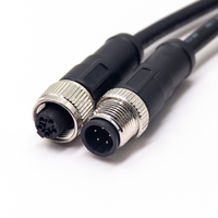 Konektor Kabel M12 Pin Betina M12 Sensor Pin Jantan 5 Pin Kabel USB Kode C