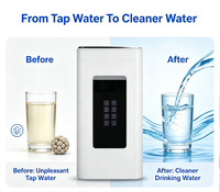 Machine à eau pure RO T08, purificateur d'eau RO compact de bureau, système de filtration d'eau potable domestique à 4 étapes PP CTO RO T33