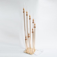 Support de bougie en métal écologique, porte-bougie de table, vase à fleurs, décoration de mariage, romantisme moderne, taille personnalisée