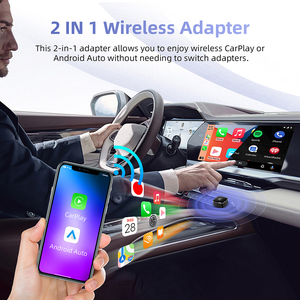Adaptateur sans fil 2-en-1 CarPlay Android Auto pour voitures OEM avec contrôle au volant <span class=keywords><strong>et</strong></span> GPS, Plug and Play, Vente en gros usine - Product Image 5