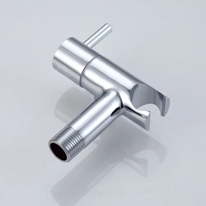 <span class=keywords><strong>PINEBAY</strong></span> Ensemble de douche mural moderne en laiton chromé poli avec douchette à main, pulvérisateur de bidet et robinet d'angle, écologique, pour usage hôtelier - Product Image 6