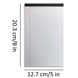 Bloc de Notas A5 con 4 Estilos, 50 Hojas/Paquete, Tapa Dura, Líneas Horizontales, Notas Adhesivas, Hojas Sueltas, Cubierta de Papel Resistente - Product Image 3