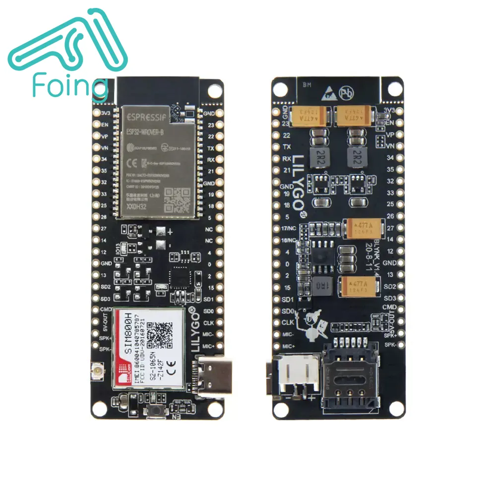 SIM800H modülü ile BLE modülü FPC anten SIM kart için TTGO t-çağrı ESP32 WIFI kablosuz