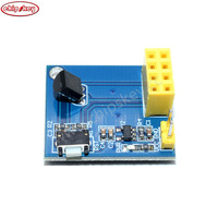 #46265 WiFi/Módulo de nodo inalámbrico ESP8266 ESP01 ESP01S DS18B20 Módulo electrónico de sensor de temperatura
