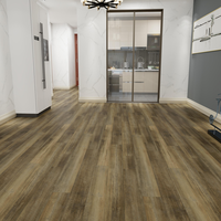 Revêtement de sol SPC imperméable de luxe, planches de vinyle à effet bois, finition PVC composite, dalles de sol SPC, sols à clipser avec sous-couche IXPE