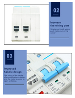 Disjoncteurs intelligents WiFi Tuya avec protection contre les surtensions RSH 1P/2P/3P/4P, télécommande industrielle, réenclenchement