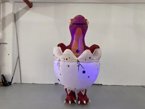 Costume gonflable d'œuf de dinosaure jurassique pour défilé en plein air, décoration de parc d'attractions - Product Image 2