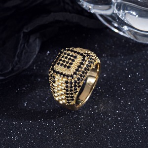 Anillo Ancho para Hombre, Estilo Hip Hop <span class=keywords><strong>Rock</strong></span>, con Circonitas Sintéticas, Diseño Vintage, Ideal para Regalo - Product Image 2