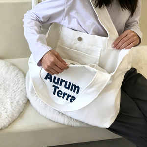 Sac fourre-tout en toile personnalisé en gros, grand sac de shopping en coton avec logo, personnalisation complète - Product Image 2
