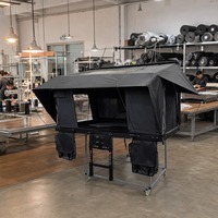 Tente de toit rigide à ouverture latérale en TPU pour SUV, en aluminium, 4 saisons, pour camping sur plateau de camion 4x4 tout-terrain
