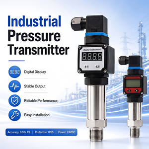 Afficheur LCD numérique, transducteur 4-20 mA, connexion Hirschmann, capteur en acier inoxydable sous vide - Product Image 4