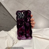 Étui de téléphone portable de haute qualité en TPU, design luxueux antichoc, plaqué argent, pour 15 Pro Max 14 13 12 11