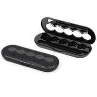 Boîte à maquillage vide en or, emballage vide, fard à paupières, illuminateur, rouge à lèvres, anticernes, palette OEM, plateaux ronds, kit de fard à paupières 5 en 1