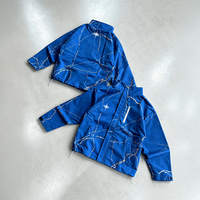 Veste coupe-vent zippée personnalisée en nylon 100% Ripstop, style streetwear, avec cordon de serrage, coupe oversize vintage pour homme