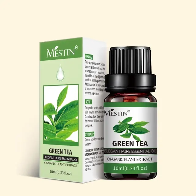 MESTIN Private OEM Naturduft grüner Tee Ätherische Öle 100 % Rein Großhandel Ätherisches Öl Diffusoren Ultraschall Ätherisches Öl