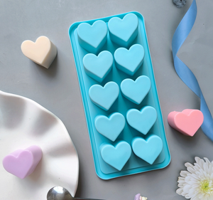 Moule <span class=keywords><strong>à</strong></span> glaçons en forme de cœur, moules <span class=keywords><strong>à</strong></span> glaçons en silicone pour la Saint-Valentin, pour chocolat, bonbons, fudge - Product Image 1