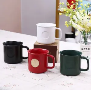 Taza de cerámica láser promocional personalizada con diseño personalizado y taza de cubierta, regalo de vacaciones, taza de café y agua
