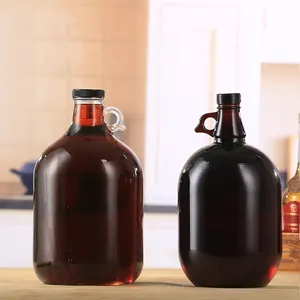 1 L 2 L 3 L 4, L 5 L rojo botella De vino De Vidrio De cerámica Cerveza De Growler galón jarra de agua