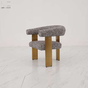 Ghế bành phòng khách phong cách Bắc Âu, nội thất hiện đại, chất liệu nhung, dùng cho đám cưới, sự kiện, nhà hàng, ghế ăn sang trọng cho khách sạn cao cấp - Product Image 5