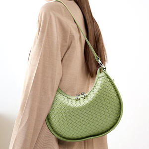 Produttori di borse personalizzate in tessuto da donna firmate mezza luna in pelle a tracolla borsa di lusso a tracolla borsa da donna - Product Image 2