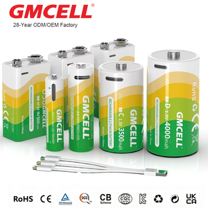 1.5V 3150mWh <b>AA</b> Rechargeable Battery Type-C and Micro USB Cylindrical Rechargeable <b>AA</b> Batteries - Product Image 3