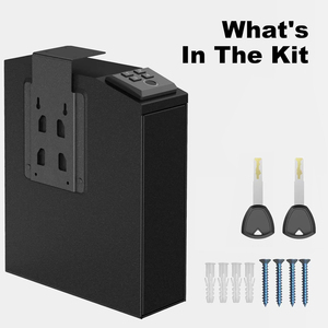 सुविधा स्टोर के लिए उच्च गुणवत्ता वाली बंदूक सुरक्षित बॉक्स-बैंक होम डेस्क घुड़सवार बंदूक सुरक्षित बॉक्स स्टील सुरक्षा सुरक्षित फिंगर प्रिंट - Product Image 2