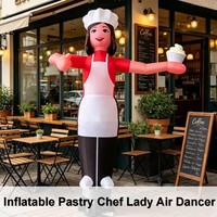 Danseuse gonflable personnalisée pour la promotion de magasin, Danseuse gonflable publicitaire sur le thème de la pâtisserie