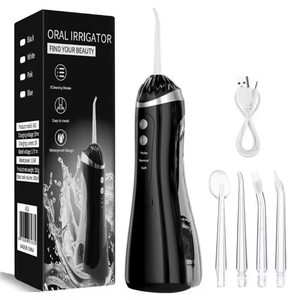 Irrigador <span class=keywords><strong>Bucal</strong></span> Eléctrico Portátil, Enjuague <span class=keywords><strong>Bucal</strong></span> Inalámbrico para el Hogar, Protección de Encías y Ortodoncia, Resistente al Agua IPX7 - Product Image 1