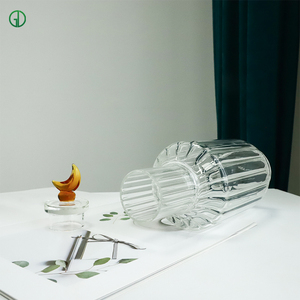 Handmade 1200ml thủy tinh borosilicate Jug nắp lò vi sóng an toàn máy rửa chén an toàn thiết kế hiện đại cho nước ép Nhà Bình - Product Image 6