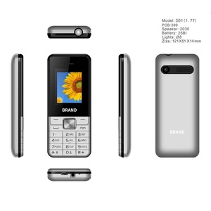 โทรศัพท์มือถือสำหรับผู้สูงอายุ T301 ลดราคาพิเศษ หน้าจอ 1.77 นิ้ว GSM 2G รองรับซิมคู่ โทรศัพท์มือถือขนาดเล็ก ทนทาน รับผลิตแบบ OEM ODM - Product Image 2