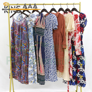 KINGAAA <span class=keywords><strong>Maxi</strong></span> Casual Ladies Dress Vestidos de segunda mano Ropa usada Pacas Vestidos estampados africanos para mujeres - Product Image 3