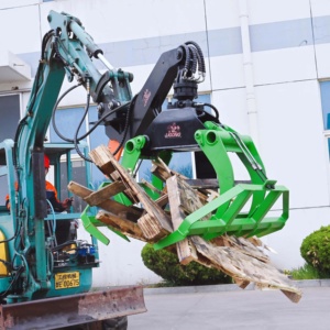 <span class=keywords><strong>Grappin</strong></span> à bûches rotatif avec râteau boulonné pour excavatrice, <span class=keywords><strong>grappin</strong></span> à bois monocylindre pour excavatrice de 1 à 10 tonnes - Product Image 5