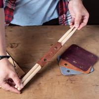 Support pour baguettes de batterie en bois, étui pour baguettes en cuir PU, housse de protection pour baguettes, accessoires de batterie, sac pour baguettes