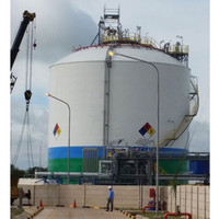 Grand réservoir d'huile externe flottant pour stocker de grandes quantités de pétrole brut et de produits pétroliers