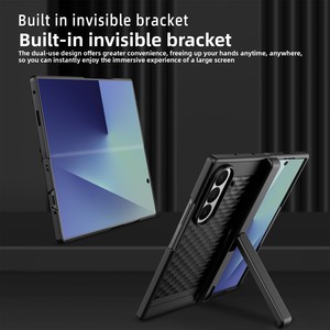 Huanmin's new minimalist, Instagram-style phone <b>case</b> with a magnetic folding design, suitable for Samsung Fold 7/6/5, provides p - Product Image 2