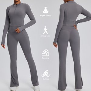 Custom Fitness Yoga Wear Wholesale 2 Pieces Gym Fitness Sets Fitness Clothing Gym Activewear for Women