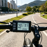 Kontroler E-Bike Grosir P9 Tahan Air dengan Layar LED/LCD dan Speedometer Elektronik Odometer Meter