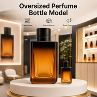 Caamatech Modèle de bouteille de parfum surdimensionnée, objet décoratif pour vitrines de boutiques, meubles de luxe et tables de toilette, accessoires de photographie
