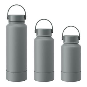 Botella de Agua Deportiva Personalizada de Acero Inoxidable con Aislamiento al Vacío, 650 ml, 1000 ml, 1200 ml, con Asa y Base de Silicona - Product Image 1