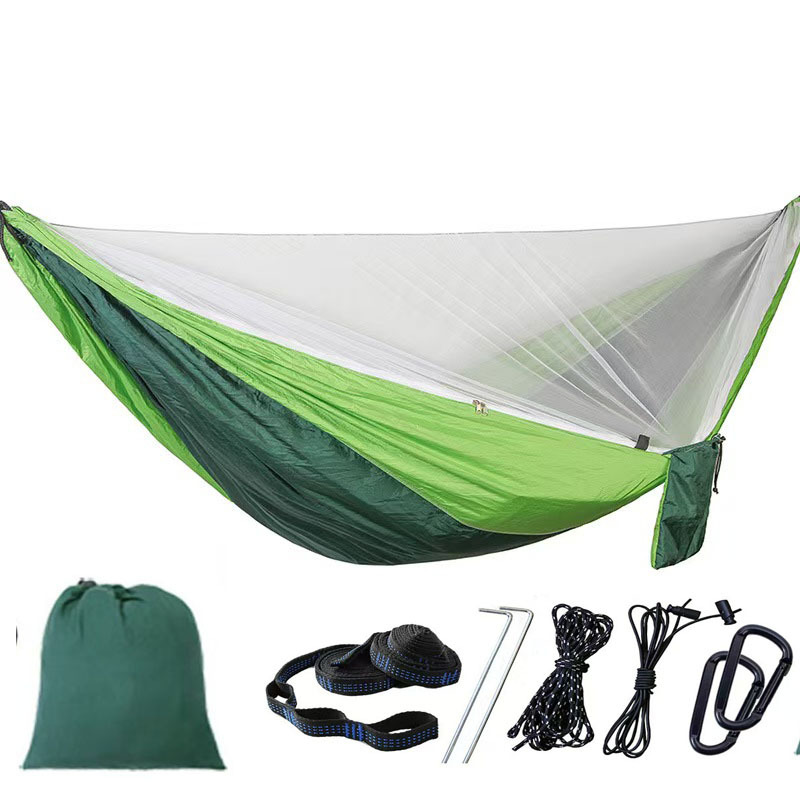 Dark green fruit green white net 290 * 140 mosquito net hammock