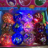 Boule de cristal élastique colorée, vente en gros, jouets pour enfants, boule de saut pour enfants