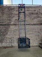 Mini-élévateur de marchandises électrique 500 kg, 6 m/10 m, avec rail de guidage, télécommande et dispositif anti-chute pour le chargement en usine