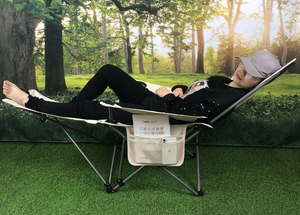 Chaise <span class=keywords><strong>de</strong></span> camping pliable portable en <span class=keywords><strong>filet</strong></span> avec sac <span class=keywords><strong>de</strong></span> transport, vente en gros, chaise longue <span class=keywords><strong>de</strong></span> plage d'extérieur, inclinable à gravité zéro réglable - Product Image 3