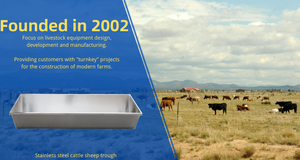4m Length Stainless Steel Sheep Farm Food Equipment Feeder <strong>Trough</strong> Animal Feeding <strong>Metal</strong> <strong>Trough</strong> - Product Image 6
